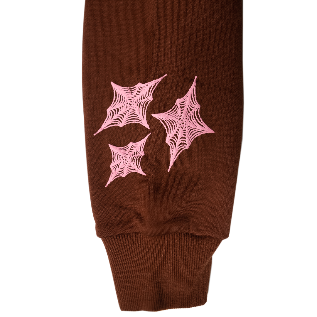 BL WEBSTAR FULL ZIP HOODIE (BROWN/PINK)