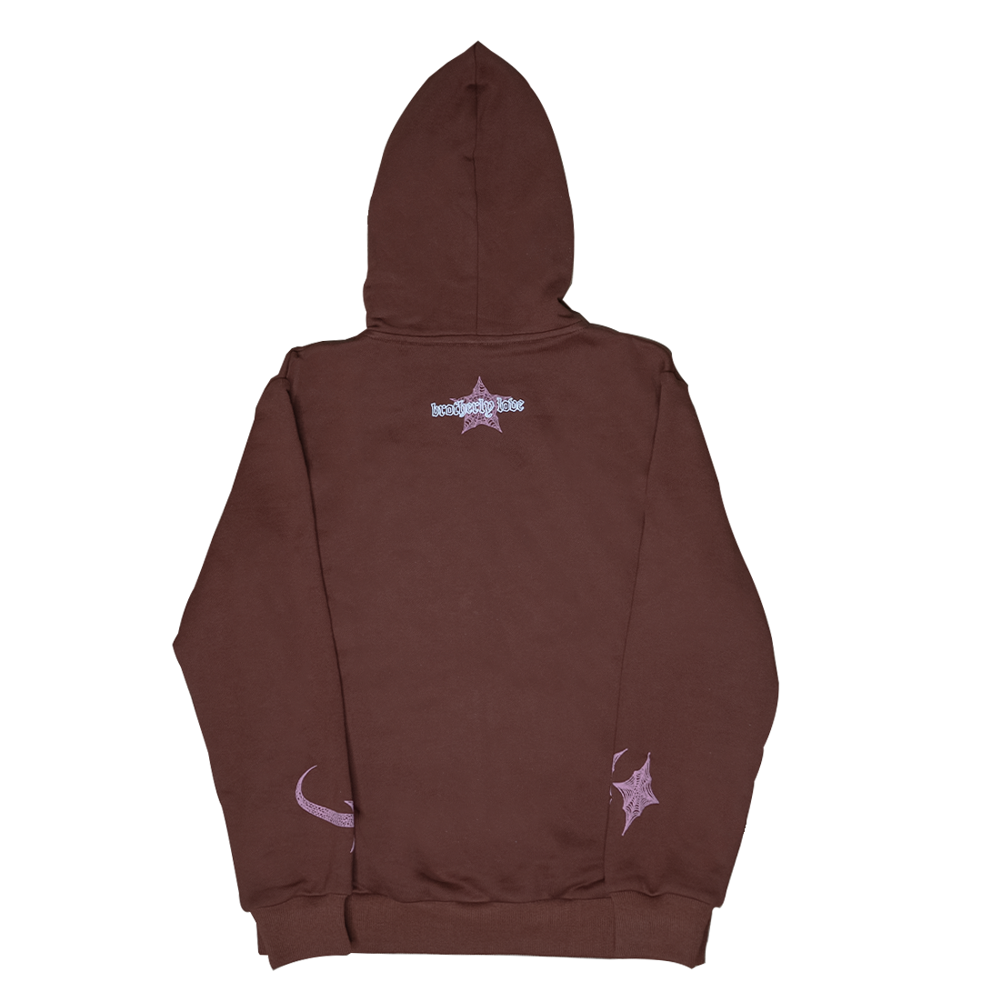 BL WEBSTAR FULL ZIP HOODIE (BROWN/PINK)