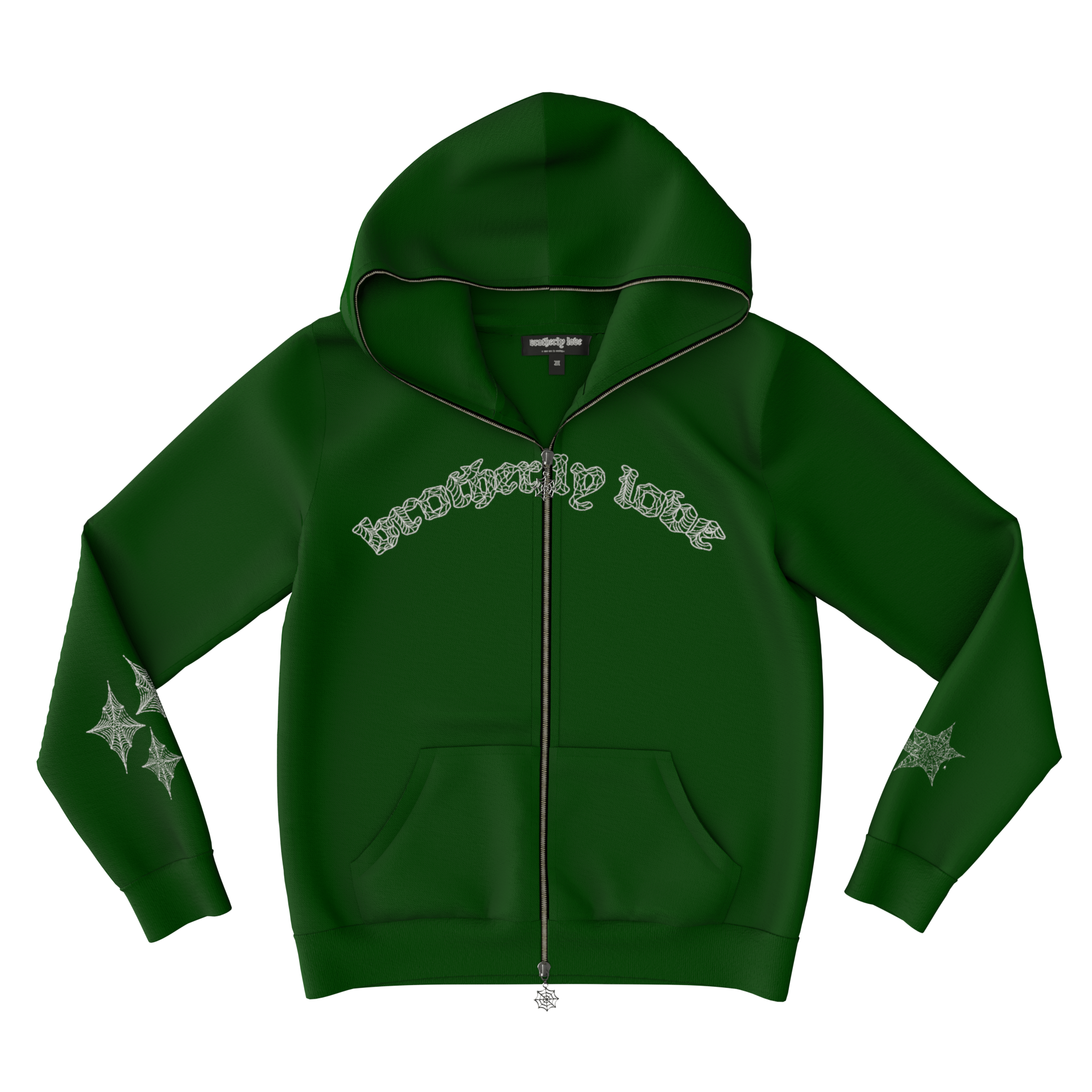 BL WEBSTAR FULL ZIP HOODIE (GREEN/WHITE)