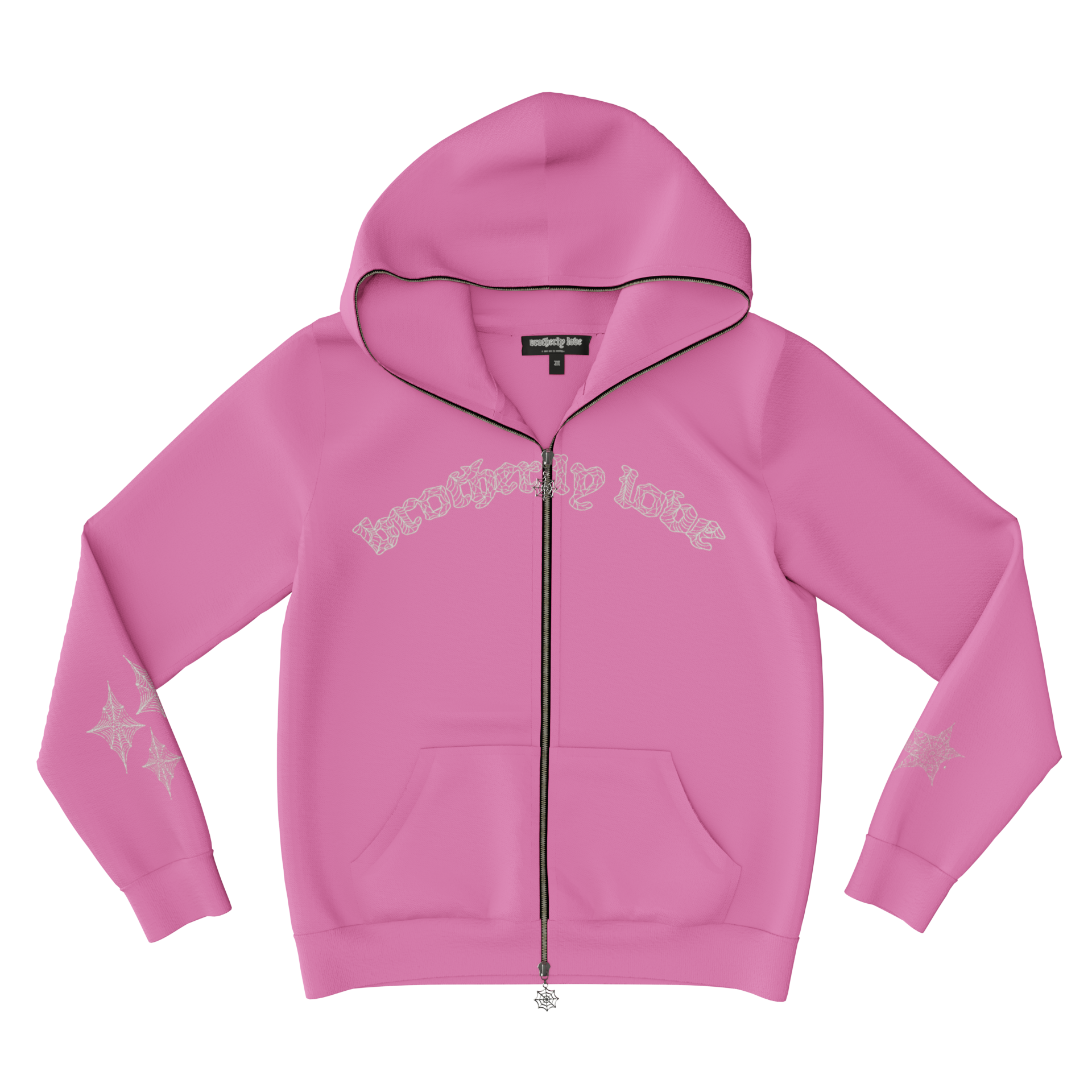 BL WEBSTAR FULL ZIP HOODIE (PINK/WHITE)