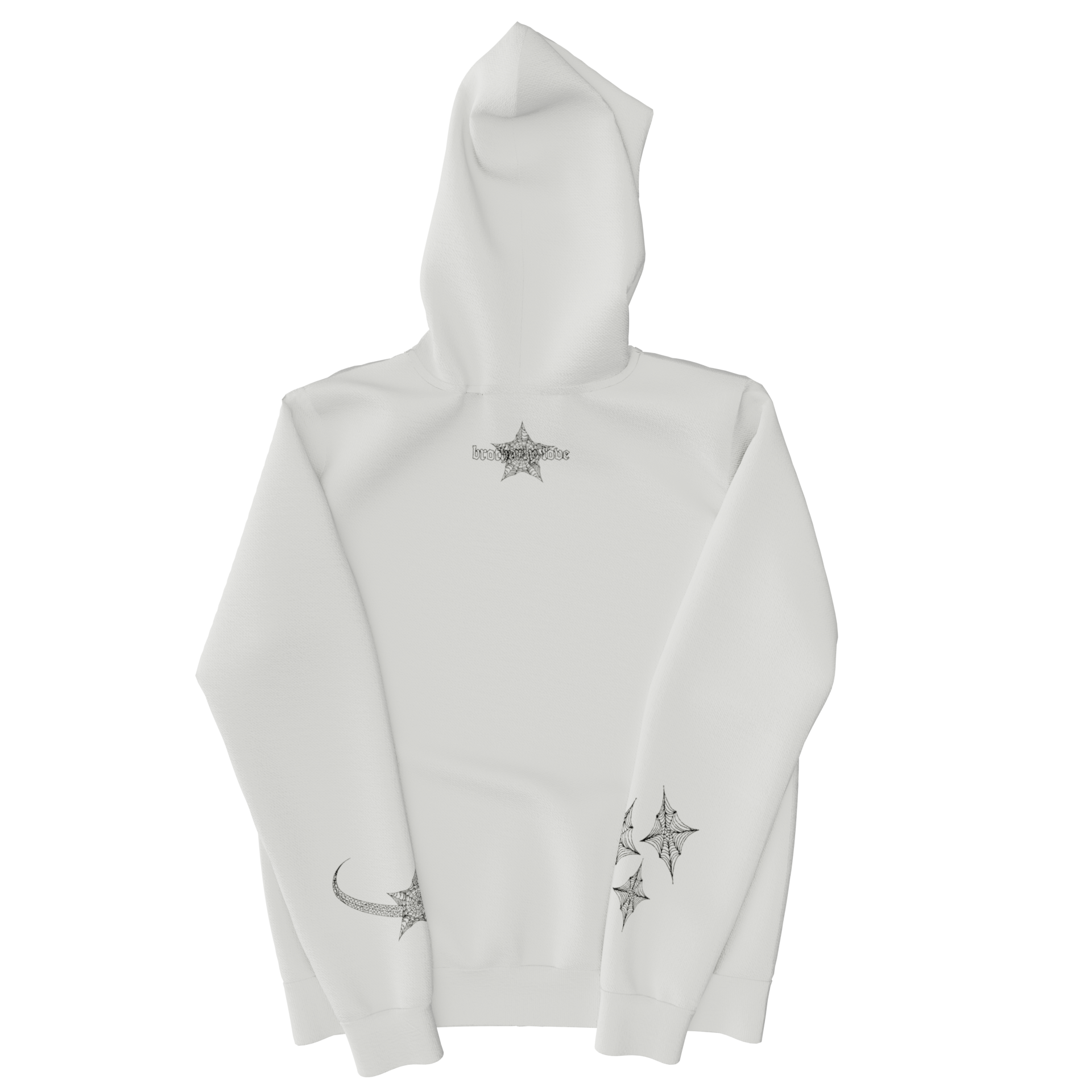 BL WEBSTAR FULL ZIP HOODIE (WHITE/BLACK)